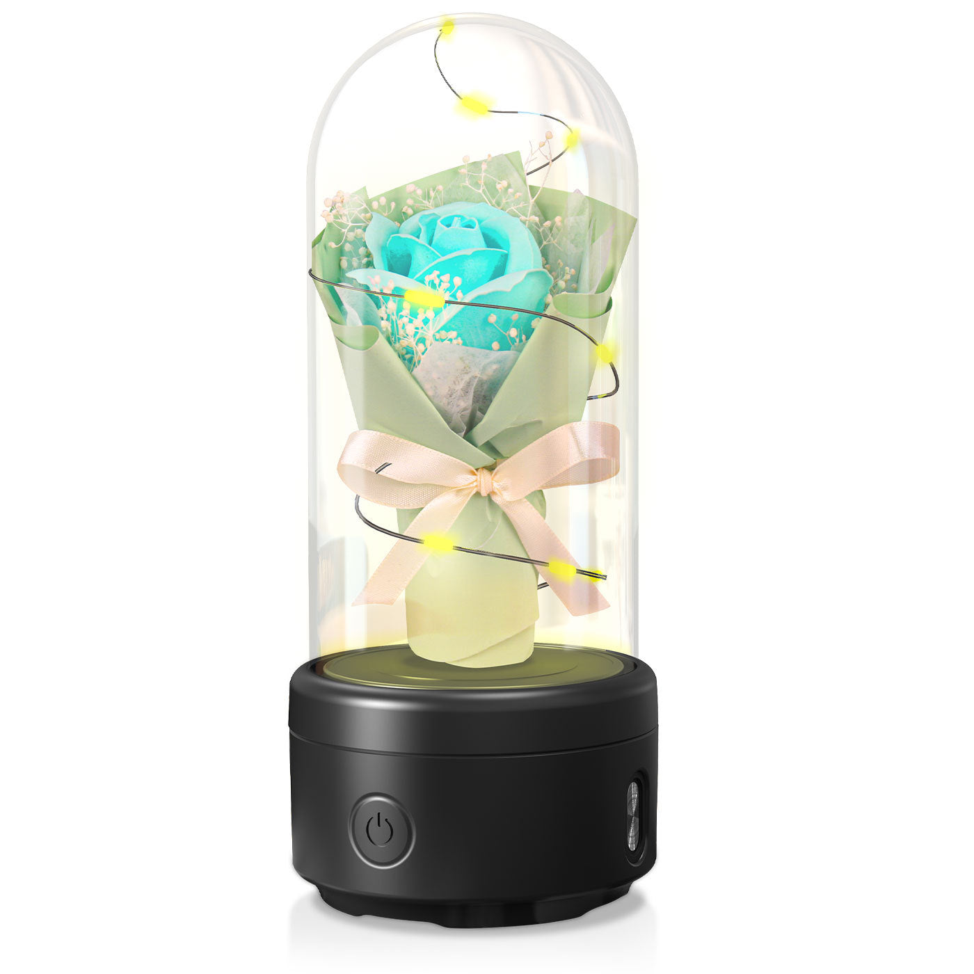 BloomGlow™ – Handmade LED Bouquet with Bluetooth Speaker