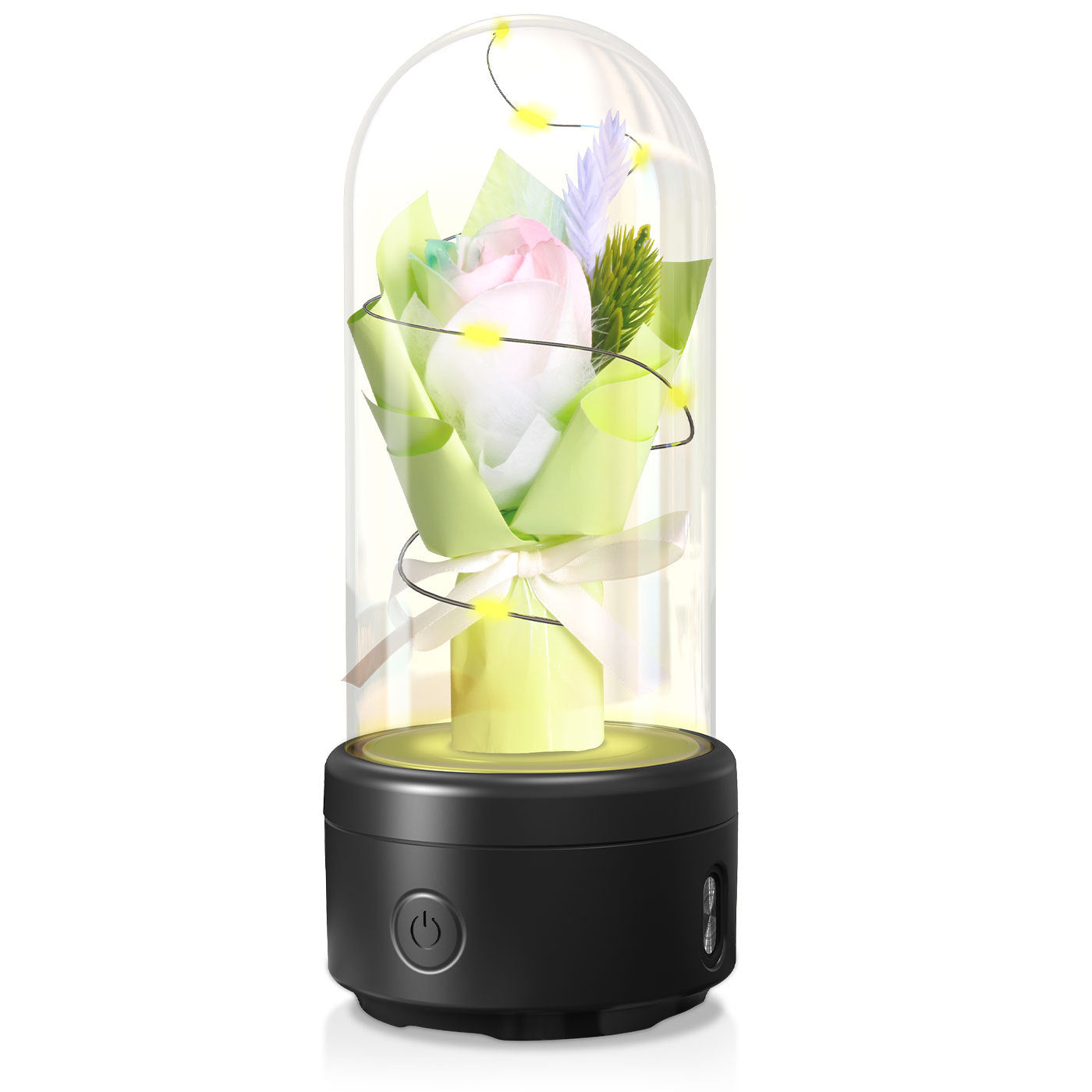 BloomGlow™ – Handmade LED Bouquet with Bluetooth Speaker