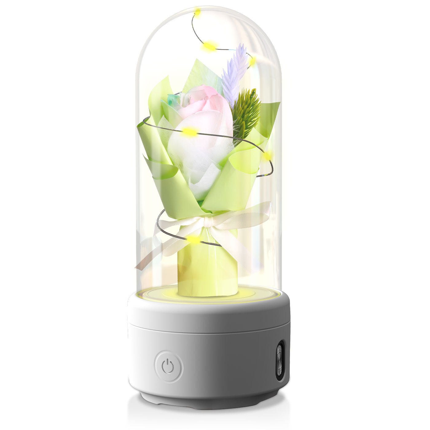 BloomGlow™ – Handmade LED Bouquet with Bluetooth Speaker
