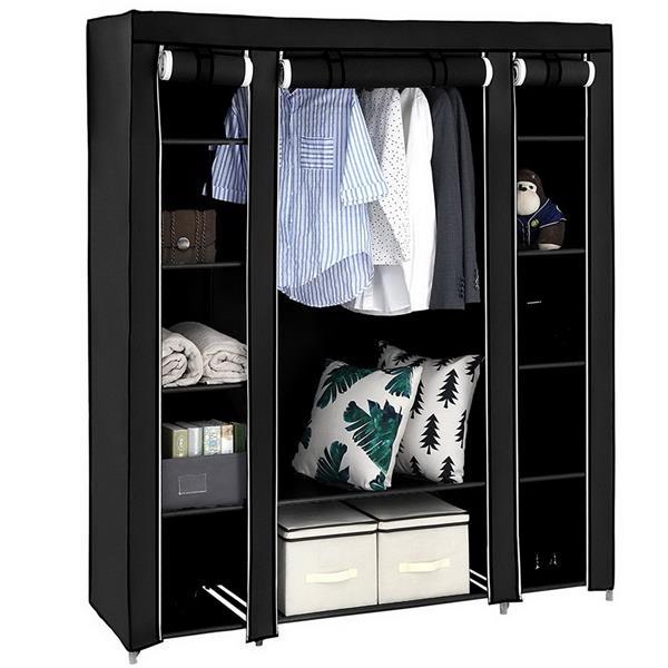 Non Woven Wardrobe With 5 Layers And 12 Compartments